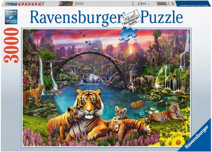 Puzle Ravensburger „Tīģeri paradīzē” 3000 detaļas