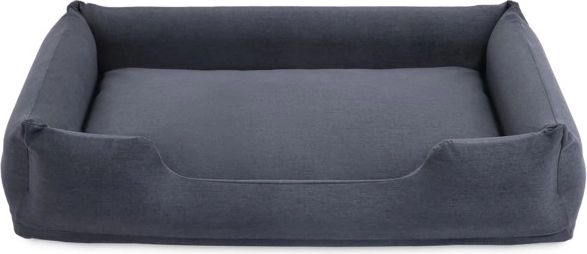 Plush bed for small dogs with removable cover