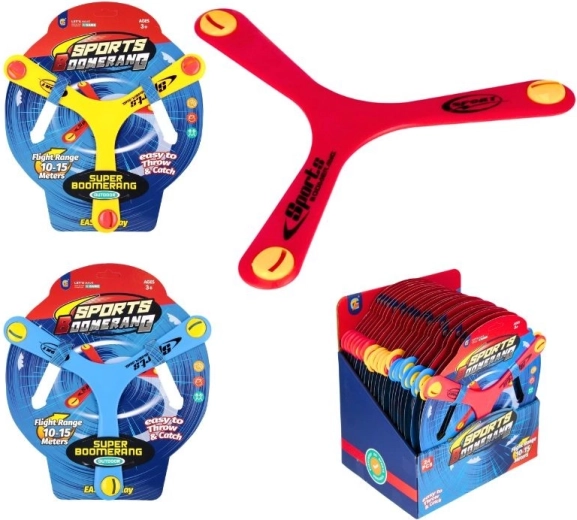 Plastmasas bumerangs bērniem – viegls sporta bumerangs spēlēm ārā