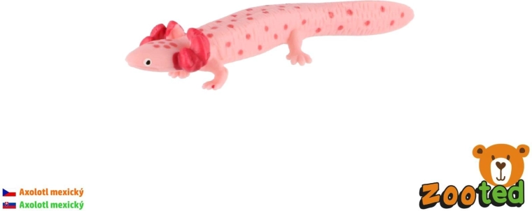 Mexican axolotl plastic figurine 8 cm