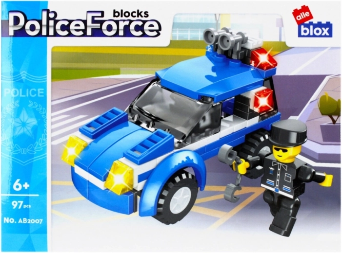 Action police car