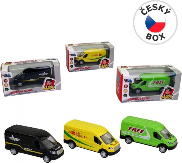 Metal reverse-function van for children