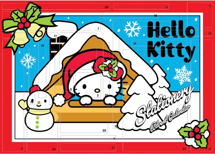Hello Kitty adventes kalendārs radošumam (kancelejas preces)