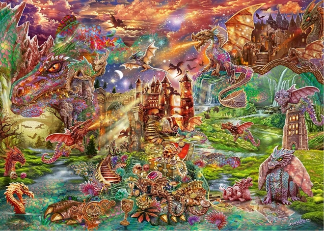 Puzle Pūķa dārgums 2000 gabali SCHMIDT