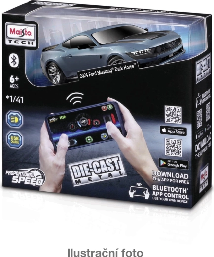 Maisto RC metāla modelis 1:41 ar Bluetooth vadību un gaismām