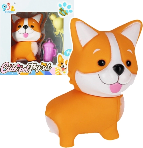 Puppy with accessories for kids