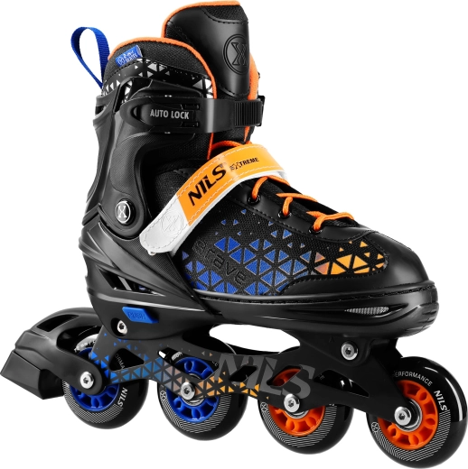 2 vienā skrituļslidas un ledus slidas NILS Extreme Brave – Variants 8 (zils)