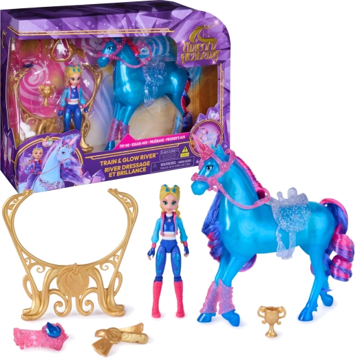 Unicorn Academy Isabel and River – light-up unicorn with doll and accessories