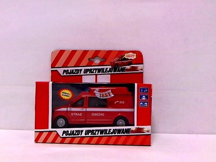 Fire van with sound 14 cm