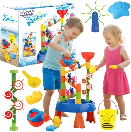 WOOPIE 2-in-1 water table with waterfall and sandbox
