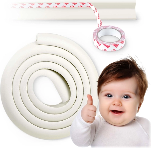 Drošības putu malas aizsargs RICOKIDS, balts, 2 m