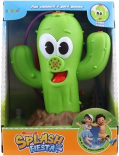 Water-spraying cactus