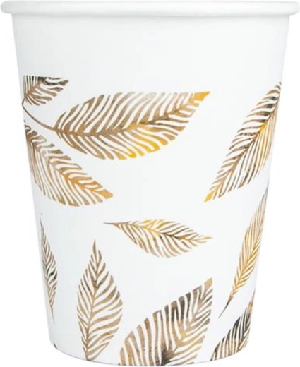 Papīra glāzes pelēkas “Zariņi” 200 ml, 8 gab.