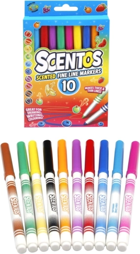Scented Fine Markers SCENTOS 10 pcs