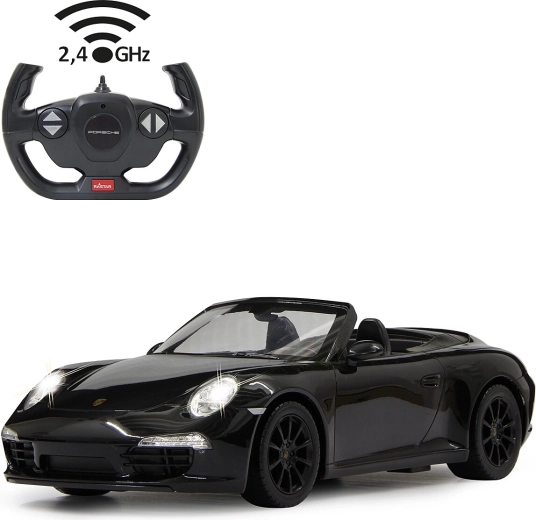 RC auto Porsche 911 Carrera S 1:12, melna