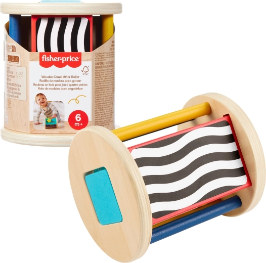 Fisher-Price koka aktivizācijas rullītis mazuļiem (sensorā rotaļlieta)
