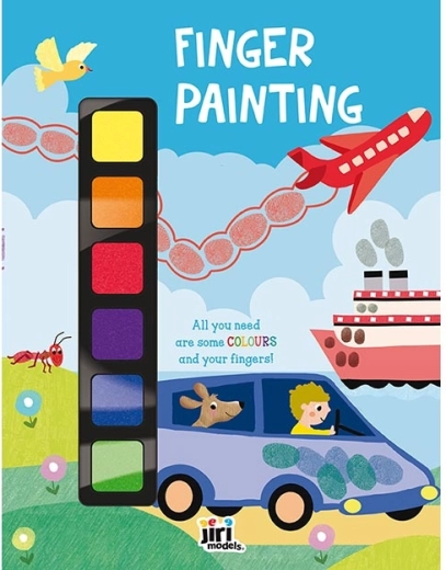Finger Painting Cars