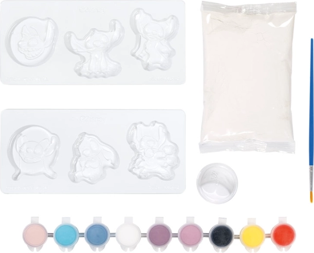 Lejiet un krāsojiet STITCH un ANGEL figūriņas