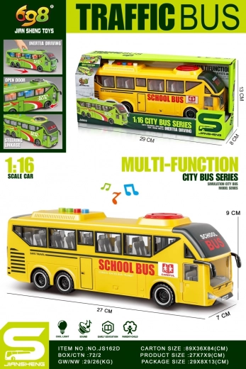 Skolas autobuss 1:16 dzeltens