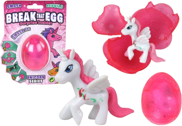 Magical Cracking Unicorn Egg Pink 6 cm