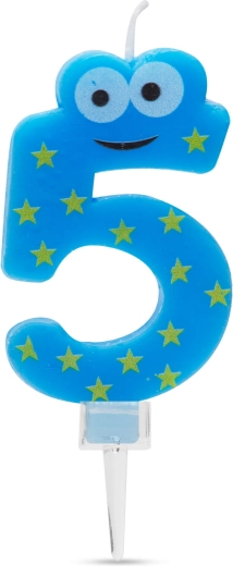 Tortes svece ar ciparu 5