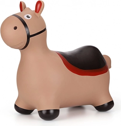 Bouncy Inflatable Horse for Kids – Brown