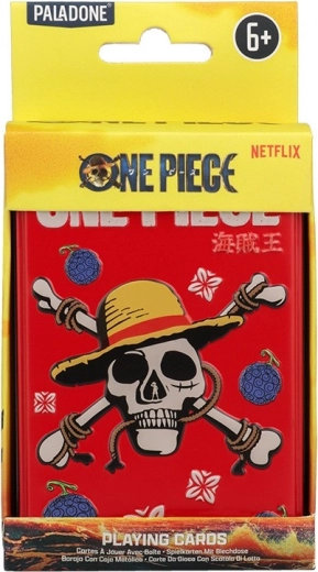 Spēļu kārtis One Piece skārda kārbiņā