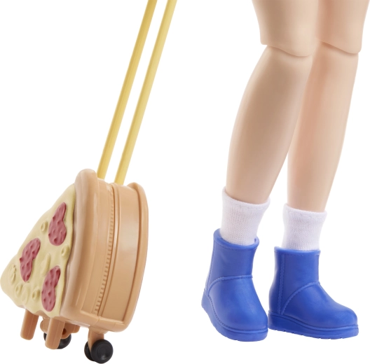 Rolling suitcase for realistic play