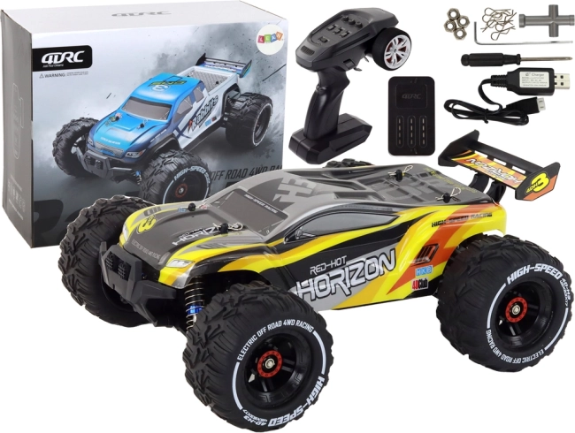 Apvidus RC auto RABBITS 4WD 2.4G dzeltenā krāsā