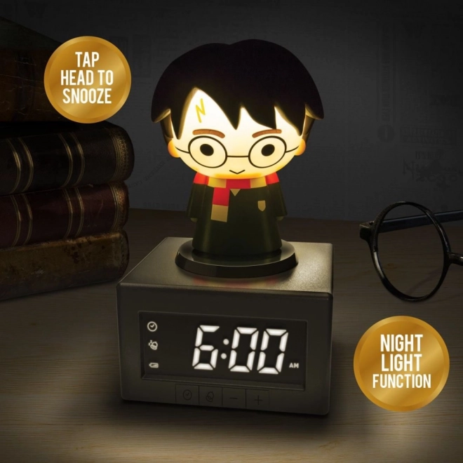 Spīdošs galda modinātājs HARRY POTTER ar USB barošanu