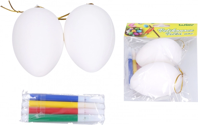Plastmasas olas krāsošanai 5 × 8 cm, 2 gab. ar flomāsteriem