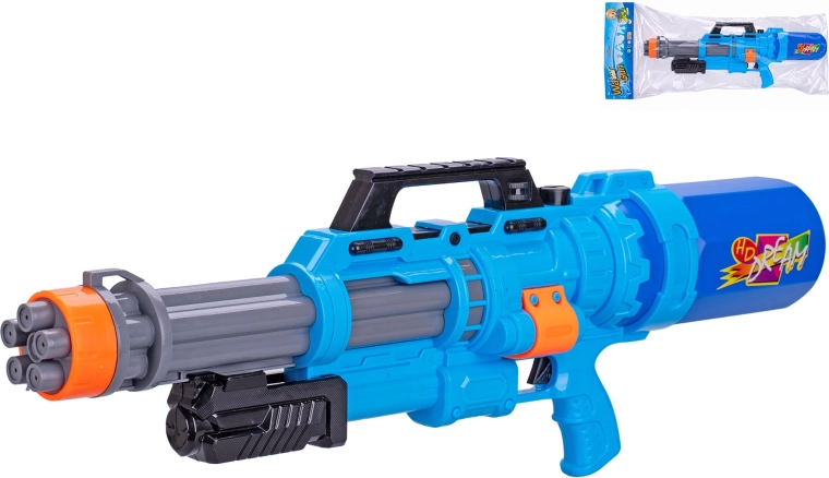 Blue pump-action water gun 68 cm