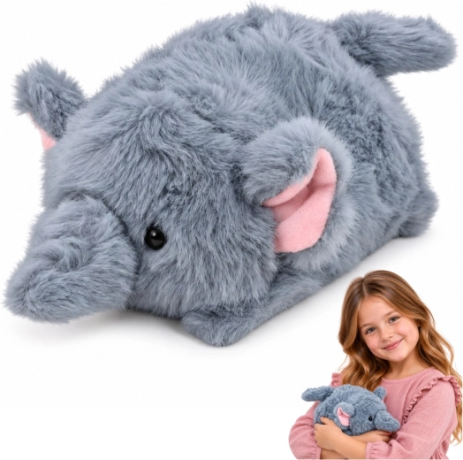 Gray Plush Elephant 16 cm