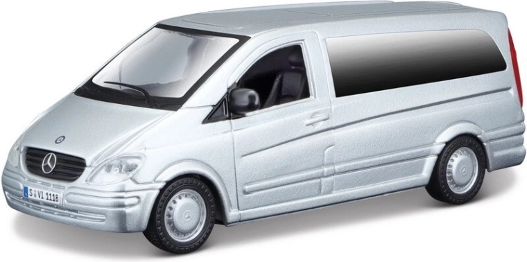 Metāla modelis Mercedes-Benz Vito 1:32, sudrabots