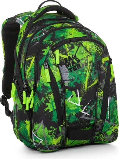 Bagmaster studentu mugursoma BAG 23 A zaļi-melna