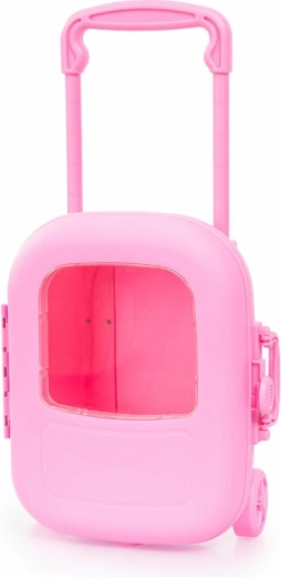 Wheeled travel suitcase for easy transport