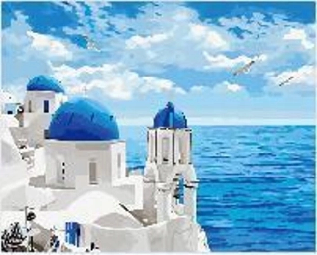 Norimpex Gleznošana pēc numuriem «Grieķijas jūra», 40 × 50 cm