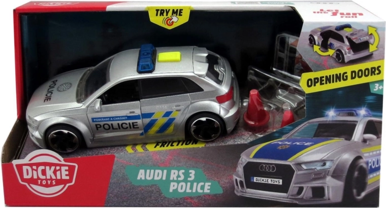 Dickie Audi RS3 Czech Police with Lights and Sound