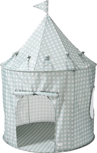 3 Sprouts bērnu telts recycled gingham blue