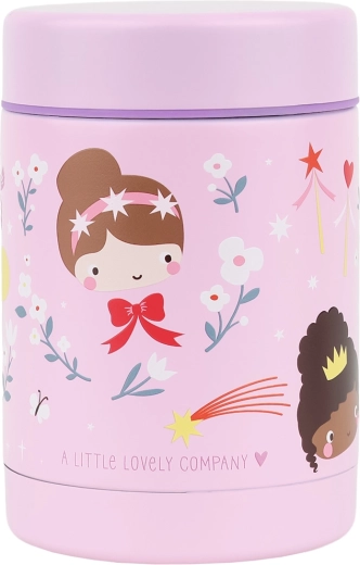 A Little Lovely Company izolēts nerūsējošā tērauda pārtikas trauks Princeses 300 ml