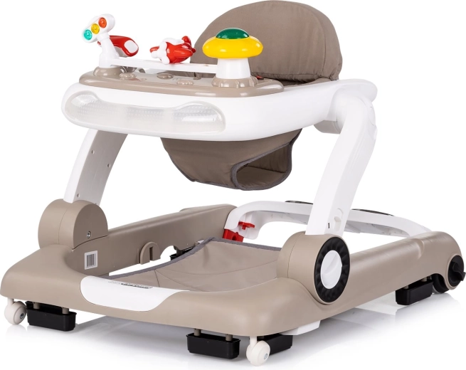 Interaktīvs bērnu staiguļis 4-in-1 Little Explorer – bēšs