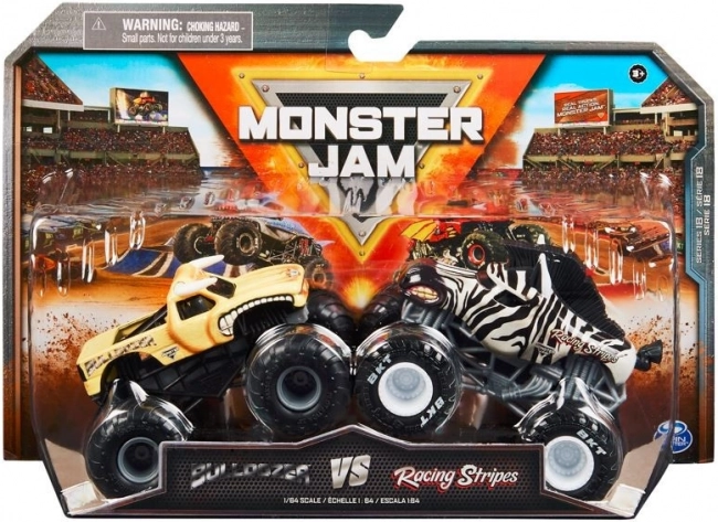 Monster Jam metāla monster trucku modeļi 1:64 – 2 auto komplekts