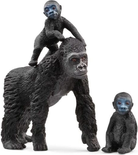 Wild Life Gorilla Family Figurines