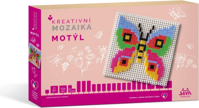 Radošā mozaīka Tauriņš 254 detaļas