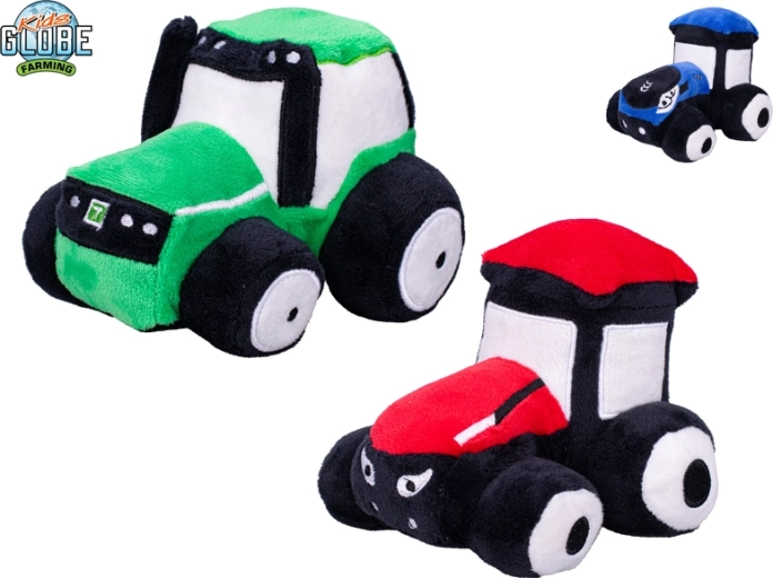 Plush Tractor Kids Globe Farming 13 cm