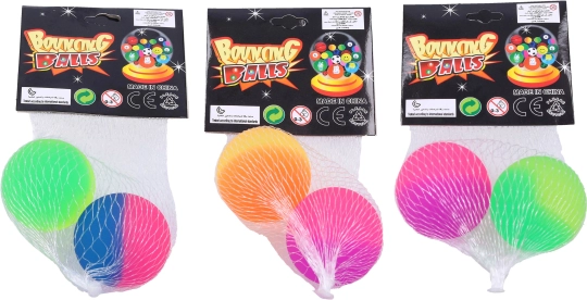 Colorful Bouncing Balls 4 cm - Pack of 2