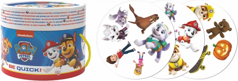 Observation Card Game PAW PATROL in a Paper Tube