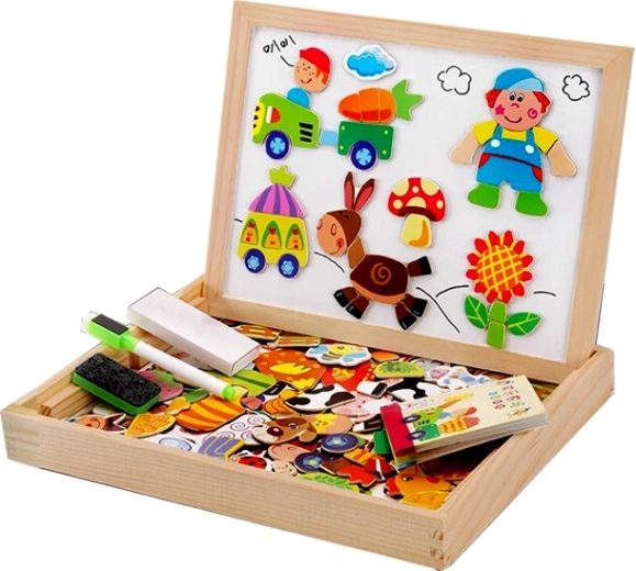 Wooden Magnetic Pieces – Farm 1