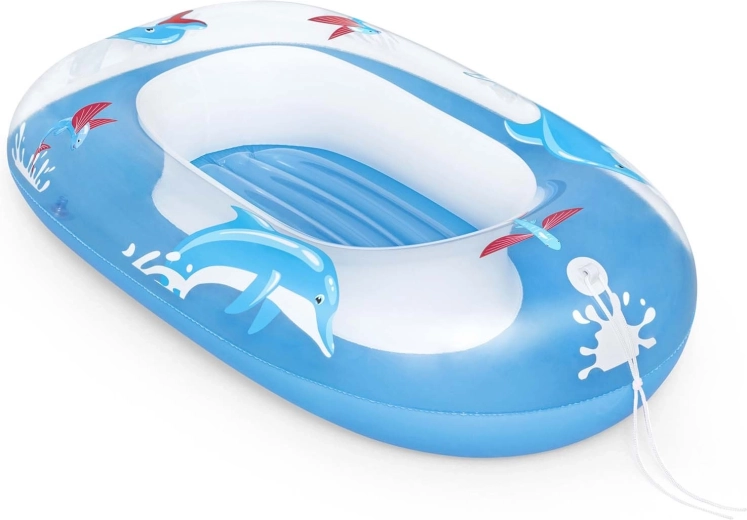 Bērnu piepūšamā laiva ar delfīnu 102 × 69 cm BESTWAY