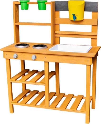 2Kids Toys koka dārza virtuvīte ar izlietni